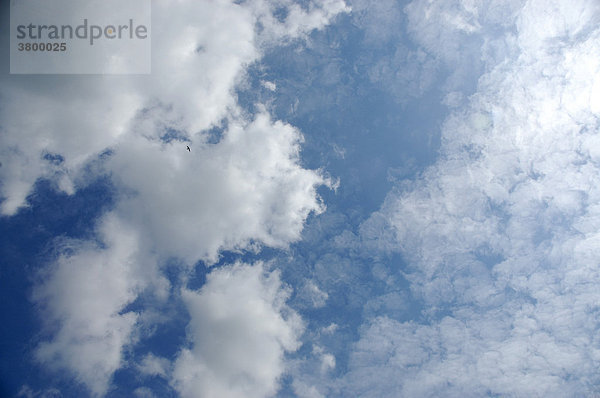 Weiße Wolken am Himmel