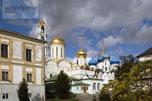 Russland  Sergiew Possad (Zagorsk)  St Serge Heiligen Trinity Kloster  Dreifaltigkeits-Kathedrale