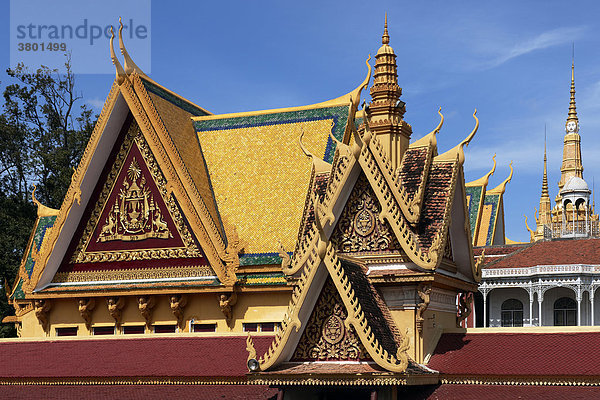 Kambodscha  Phnom Penh  Königspalast  Dach
