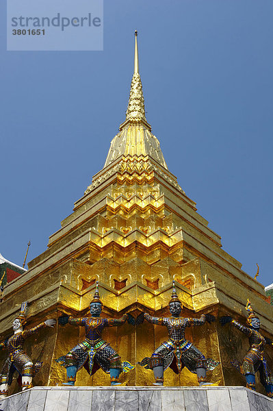 Thailand  Bangkok  Royal Grand Palace  Wat Phra Kaew buddhistischer Tempel