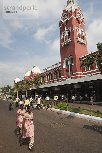 Indien  Tamil Nadu  Chennai ex Madras  Hauptbahnhof