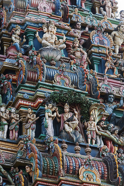 Indien  Tamil Nadu  Chennai Madras  Chennai Districtit  der Gopuram Turm des Tempels ex-gewidmet Shiva