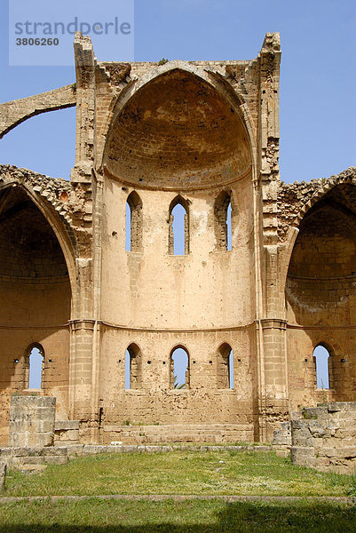 Ruine der Kirche St. Georg des Griechen in der Altstadt von Famagusta Gazimagusa Nordzypern Zypern