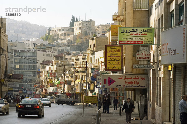 Jordanien Amman King Hussein Road