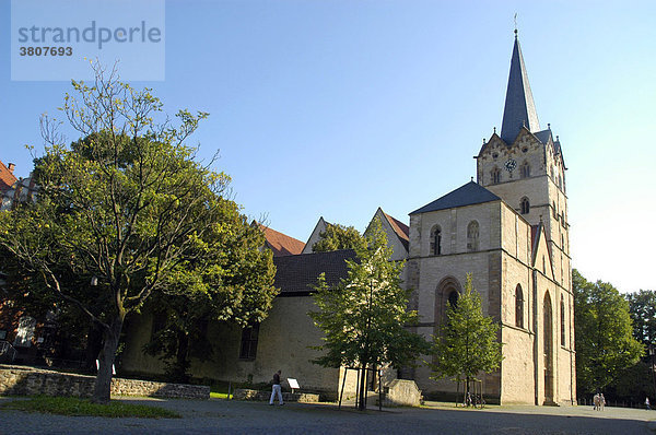 Münster und Wolderuskapelle  historische Altstadt  Herford  NRW  Nordrhein Westfalen  Deutschland