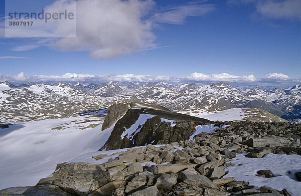 Blick über FannarÂknosa nach SO Jotunheimen  Norwegen