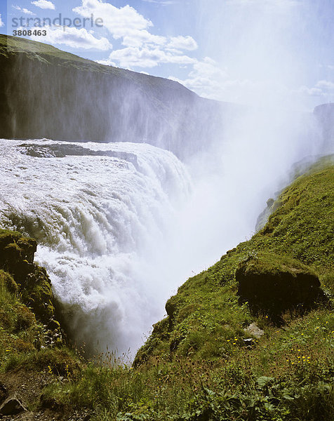 Wasserfall Gullfoss  Kjölur  Island