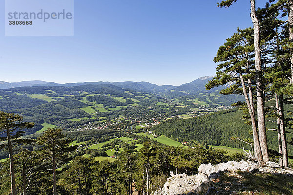Blick auf den Ort Reichenau an der Rax  Niederösterreich  Österreich