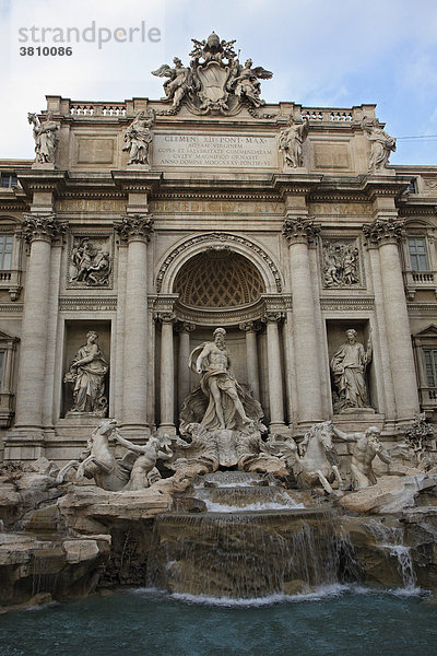 Trevibrunnen  Fontana di Trevi  Rom  Italien