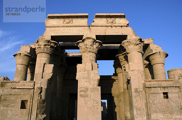 Tempel von Kom-Ombo  Oberägypten  Ägypten  Afrika
