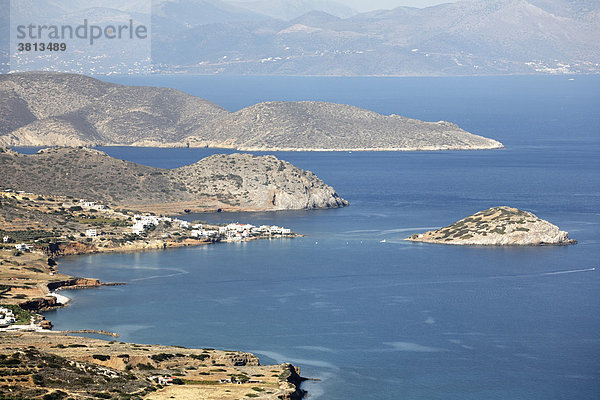 Mochlos  Golf von Mirabello (Mirambello)  Ostkreta  Kreta  Griechenland