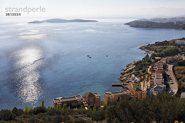 Katsikia bei Agios Nikolaos  Insel Agios Pandes  Golf von Mirabello (Mirambello)  Ostkreta  Kreta  Griechenland