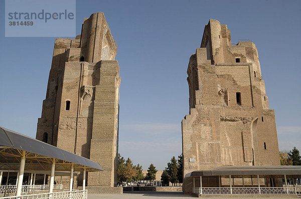 Stadtimpressionen Ruine großer Palast von Sahxriabz Usbekistan