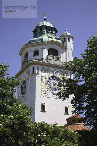 Turm Müllersches Volksbad München  Bayern  Deutschland Öffentliches Schwimmbad