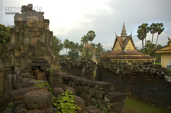Alter Tempel Kloster Wat Nokor Kompong Cham Kambodscha