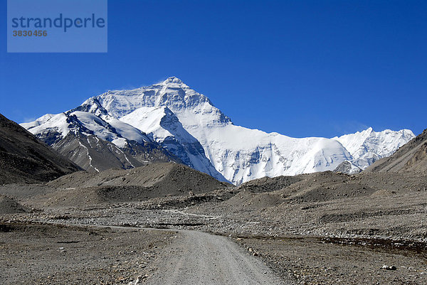 Mt. Everest Chomolungma Weg zum Everest Base Camp Tibet China