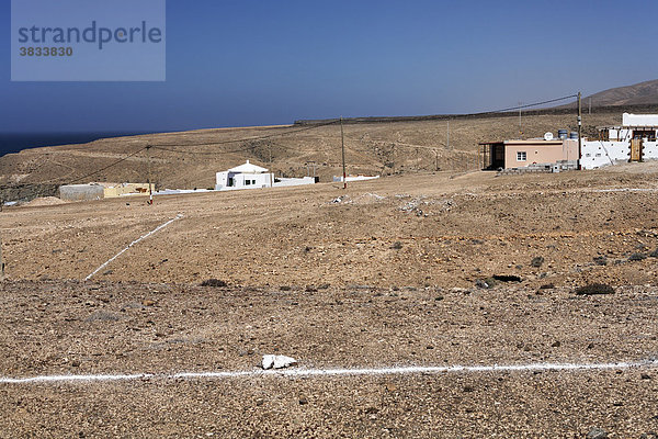 Markierter Baugrund   Aguas Verdes nahe Llanos de la Concepcion   Fuerteventura   Kanarische Inseln