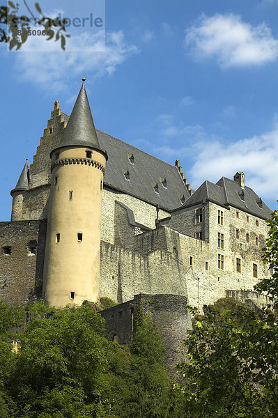 Luxemburg / Vianden: Burg Vianden Hochformat