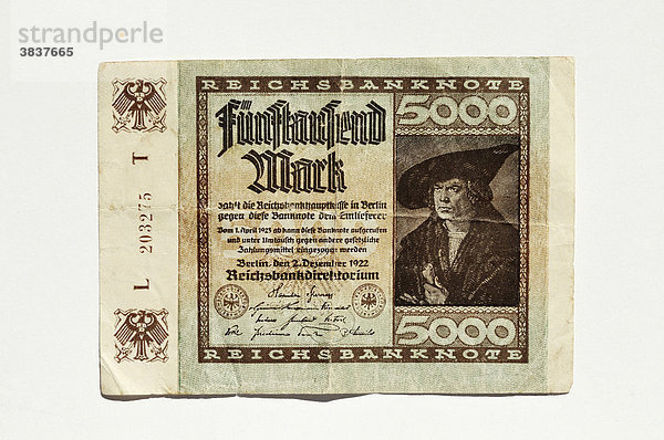 Fünftausend Reichsmark 1922  Deutschland  Europa