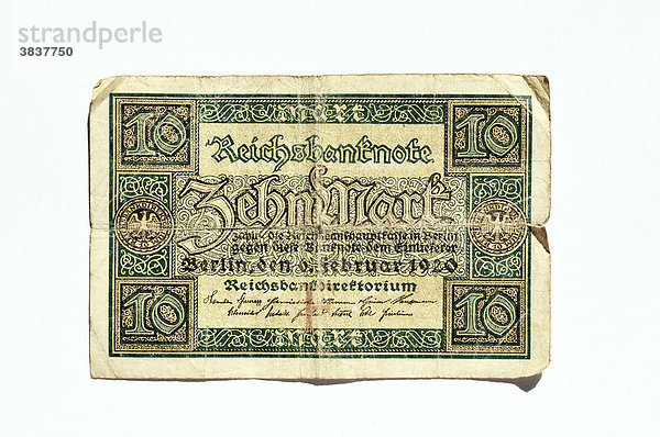 Zehn Reichsmark 1920  Deutschland  Europa