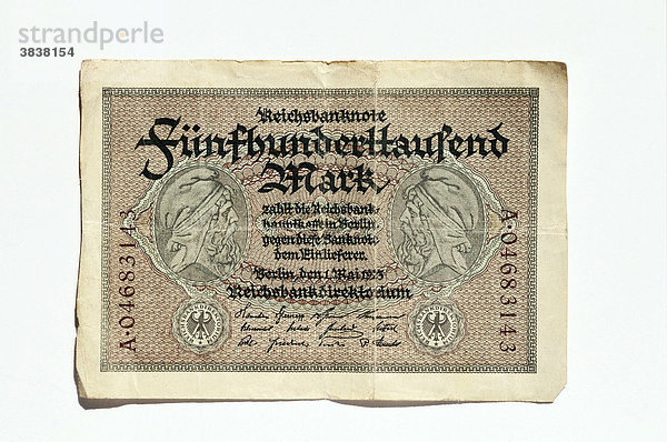 Fünfhunderttausend Reichsmark 1923  Deutschland  Europa
