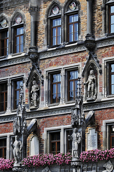 Frontfassade  Neues Rathaus  München  Bayern  Deutschland  Europa
