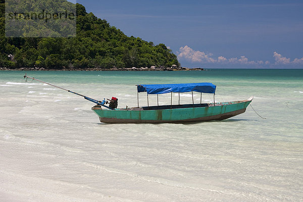 Boot am Strand auf der Insel Phu Quoc  Vietnam  Asien