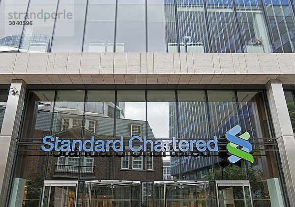 Firmenzentrale von Standard Chartered  London  England  Großbritannien  Europa