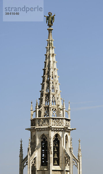 Turm Neues Rathaus mit Münchner Kindl vom Turm der Peterskirche  München  Oberbayern  Bayern  Deutschland  Europe