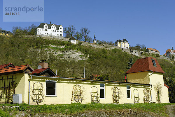 Renaissance-Schloss und Rokoko-Schloss  Dornburg an der Saale  Dornburg-Camburg  Thüringen  Deutschland  Europa