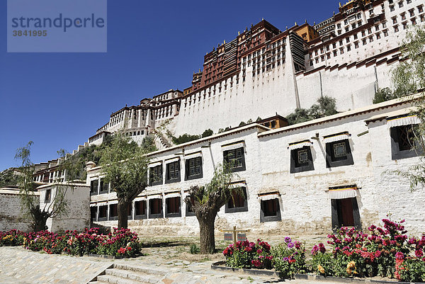 Potala Palast  Winterpalast des Dalai Lama  Lhasa  Tibet  China  Asien