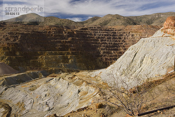 Verlassener Kupferminen-Tagebau  Bisbee  Cochise County  Arizona  USA