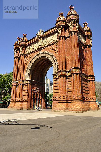 Arc de Triomf  Triumphbogen  Barcelona  Spanien  Iberische Halbinsel  Europa