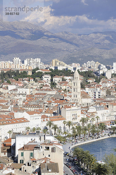 Blick auf Split  Kroatien  Europa