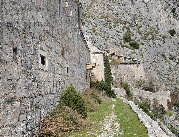 Klosterruine bei Murvica  Insel Brac  Kroatien  Europa