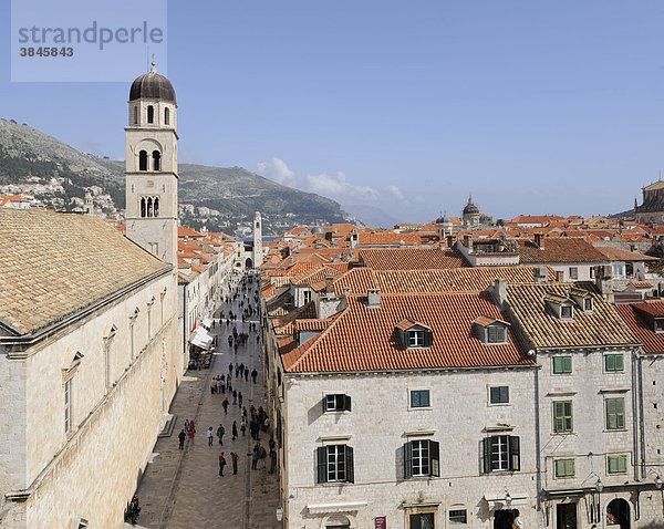 Stradun  Dubrovnik  Ragusa  Kroatien  Europa