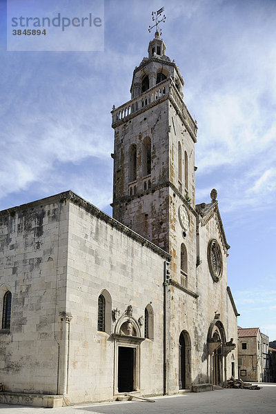 Kathedrale St. Markus  Korcula  Kroatien  Europa