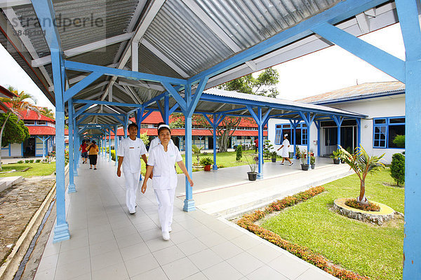 Krankenhausbetrieb  Krankenhaus  Balinge  Batak Region  Sumatra  Indonesien  Asien