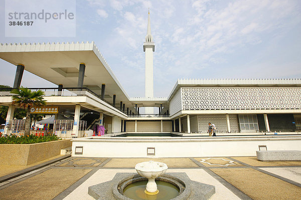 Masjid Negara Moschee  malaysische Nationalmoschee  Kuala Lumpur  Malaysia  Asien