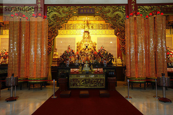 Fürbitten Schreine an die Himmlische Mutter  chinesischer Thean Hou Tempel  Kuala Lumpur  Malaysia  Asien