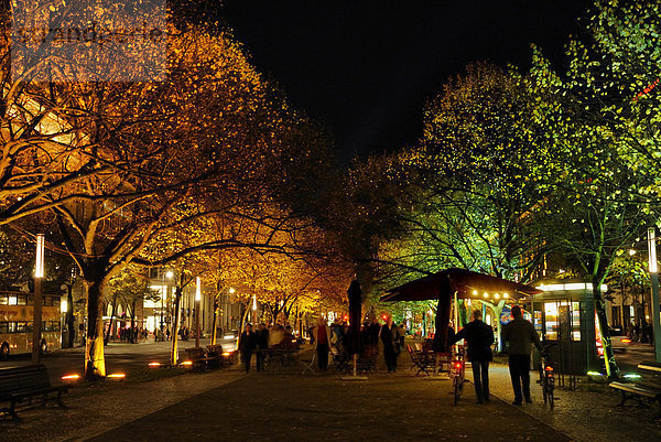 Unter den Linden  illuminiert anlässlich des alljährlichen Festival of Lights  Berlin Mitte  Berlin  Deutschland