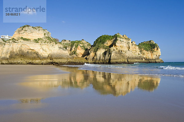 Praia dos Tres Irmaos Strand  Alvor  Algarve  Portugal  Europa