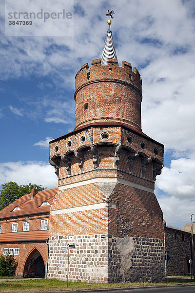 Mittelturm  Prenzlau  Uckermark  Brandenburg  Deutschland  Europa