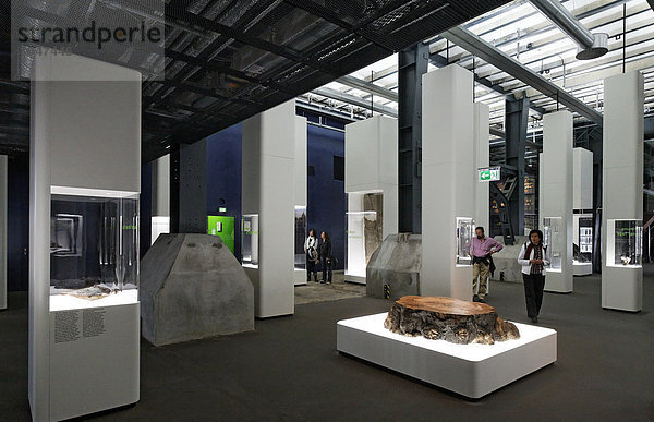 Ausstellungsraum in der ehemaligen Kohlenwäsche  neues Ruhr Museum  Welterbe Zeche Zollverein  Essen  Ruhrgebiet  Nordrhein-Westfalen  Deutschland  Europa