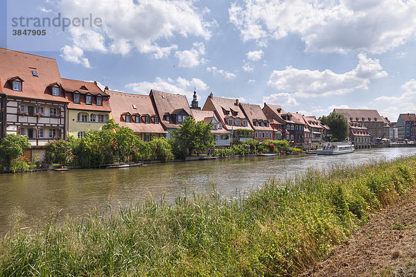 Klein-Venedig  Fluss Regnitz  Bamberg  Oberfranken  Franken  Bayern  Deutschland  Europa