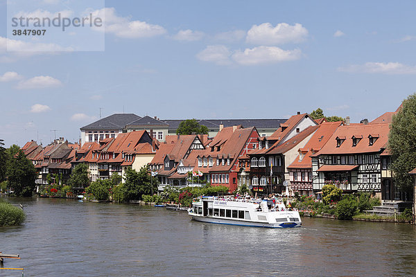 Klein-Venedig  Fluss Regnitz  Bamberg  Oberfranken  Franken  Bayern  Deutschland  Europa