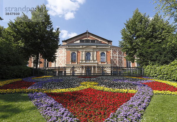 Richard-Wagner-Festspielhaus  Bayreuth  Oberfranken  Franken  Bayern  Deutschland  Europa