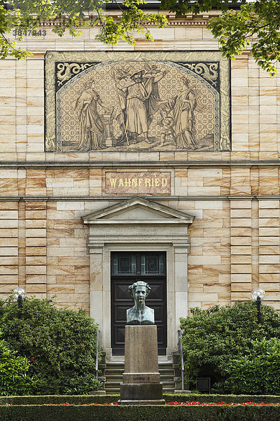 Haus Wahnfried  Richard-Wagner-Museum  Bayreuth  Oberfranken  Franken  Bayern  Deutschland  Europa