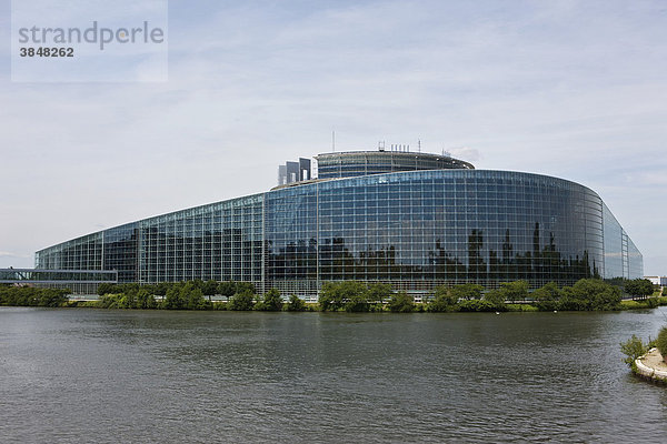 Blick auf das Europaparlament  Europäisches Parlament  Strasbourg  Straßburg  Frankreich  Europa