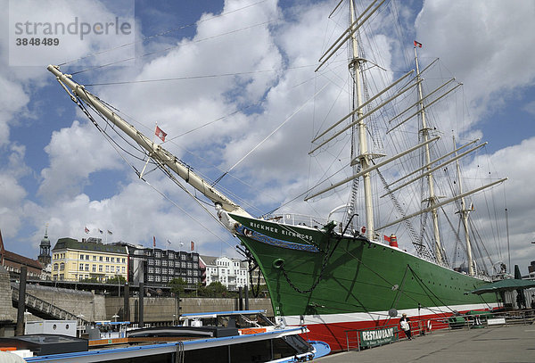 Museumsschiff Rickmer Rickmers  Hamburg  Deutschland  Europa